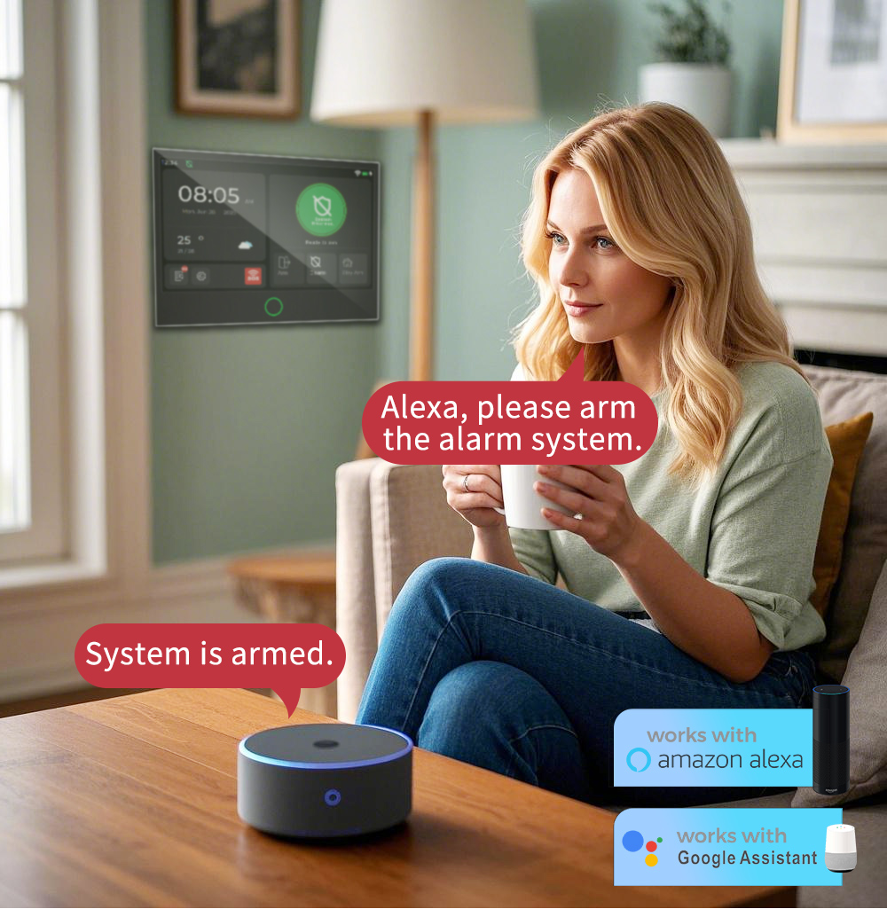 Smart Home Controller - ชุดระบบเตือนภัยบ้านอัจฉริยะ 2026new 2025 รุ่น G74 ป้องกันภัย