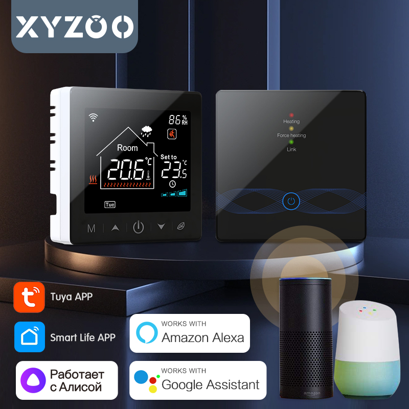 Smart Home Package - WiFi Tuya Wireless Thermostat สําหรับหม้อต้มแก๊ส RF433