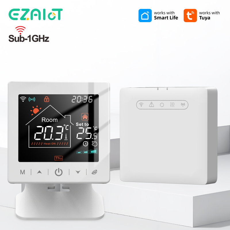 Smart Home Package - เทอร์โมสตัทอัจฉริยะสำหรับบ้าน ระบบควบคุมอุณหภูมิผ่าน WiFi รองรับ Tuya RF