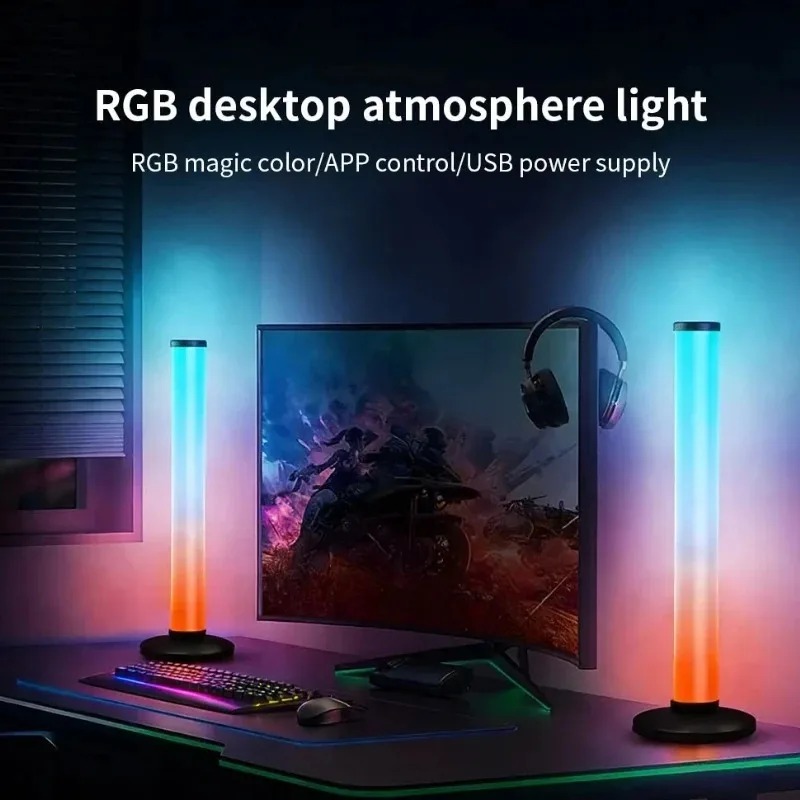 Smart Home Controller - แถบไฟ LED RGB ใช้พลังงานผ่าน USB, ไฟตกแต่งสำหรับสมาร์ททีวีพร้อมรีโมทคอนโทรลผ่านแอปพลิเคชันบลูทูธ,