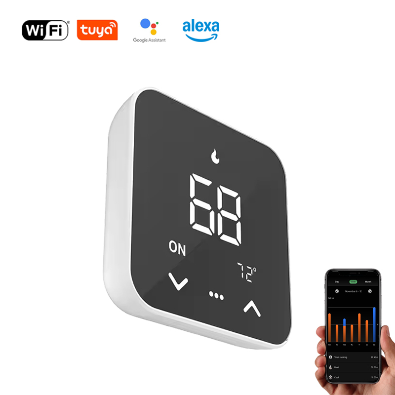 Smart Home Room - เทอร์โมสตัทอัจฉริยะ Tuya WiFi รุ่นใหม่ ปี 2026