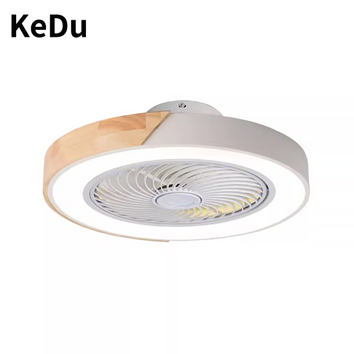 Smart Ceiling Fan - โคมไฟพัดลมเพดานห้องนอน, โคมไฟพัดลมเพดานอัจฉริยะควบคุมด้วยเสียง, พัดลมไฟฟ้าสไตล์นอร์ดิกมาการองสำหรับห้องรับประทานอาหารและใช้ในบ้าน