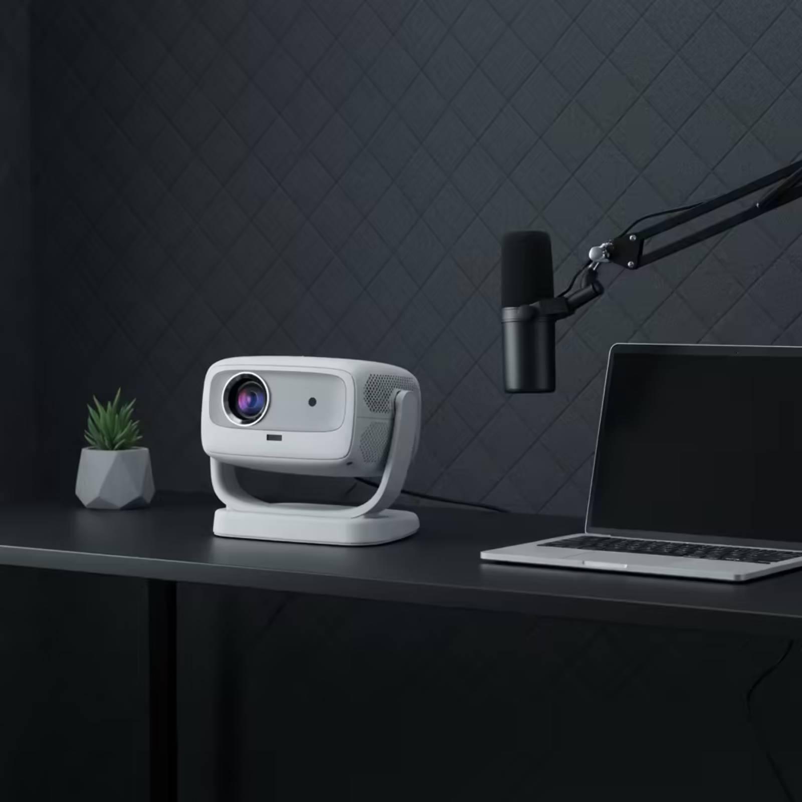Smart Home Room - โปรเจคเตอร์สมาร์ทโฮม อุปกรณ์แสดงผลแบบปรับได้ ขาตั้งจอภาพแบบพกพาสำหรับความบันเทิงในห้องนั่งเล่น