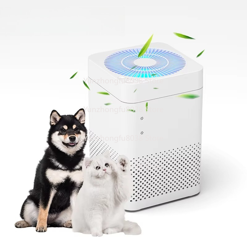 Smart Home Room - เครื่องฟอกอากาศอัจฉริยะแบบพกพา สำหรับห้องขนาดใหญ่ กำจัดกลิ่นสัตว์เลี้ยง พร้อมไส้กรอง H14 ช่วยกรองอากาศในบ้านและสำนักงาน