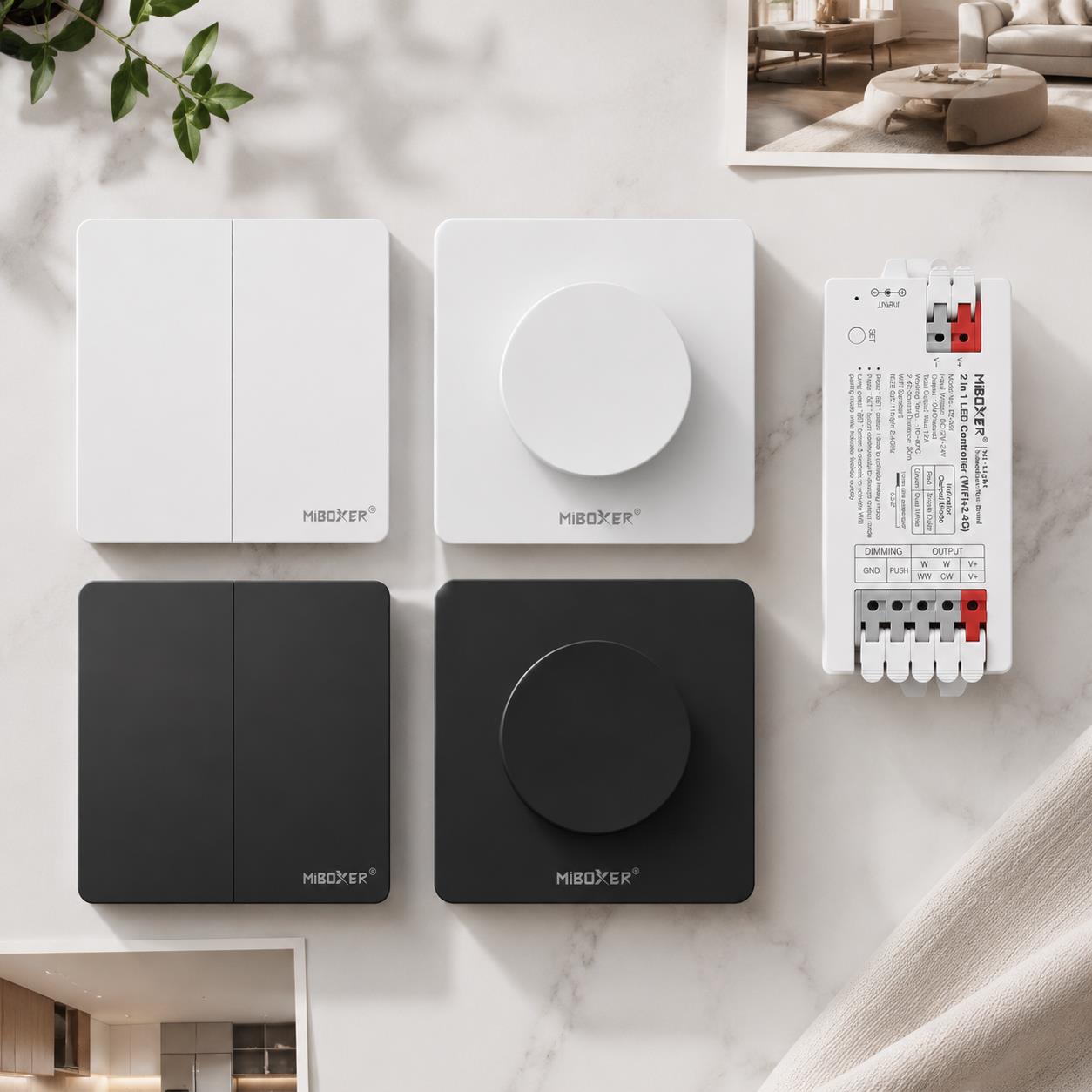 Wifi Led Dimmer - Miboxer E2-WR K1 PUSH3 PUSH3-2 2in1