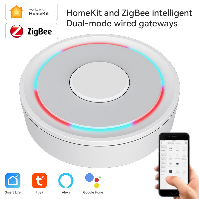 Smart Home Package - Tuya ZigBee Smart Gateway Homekit โทรศัพท์ฮับไร้สายแบบมีสายรีโมทคอนโทรลสะพาน