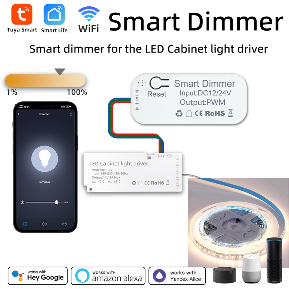 สวิตช์หรี่ไฟแบบตั้งเวลา A14M T - Wifi Led Dimmer บทวิจารณ์และราคา