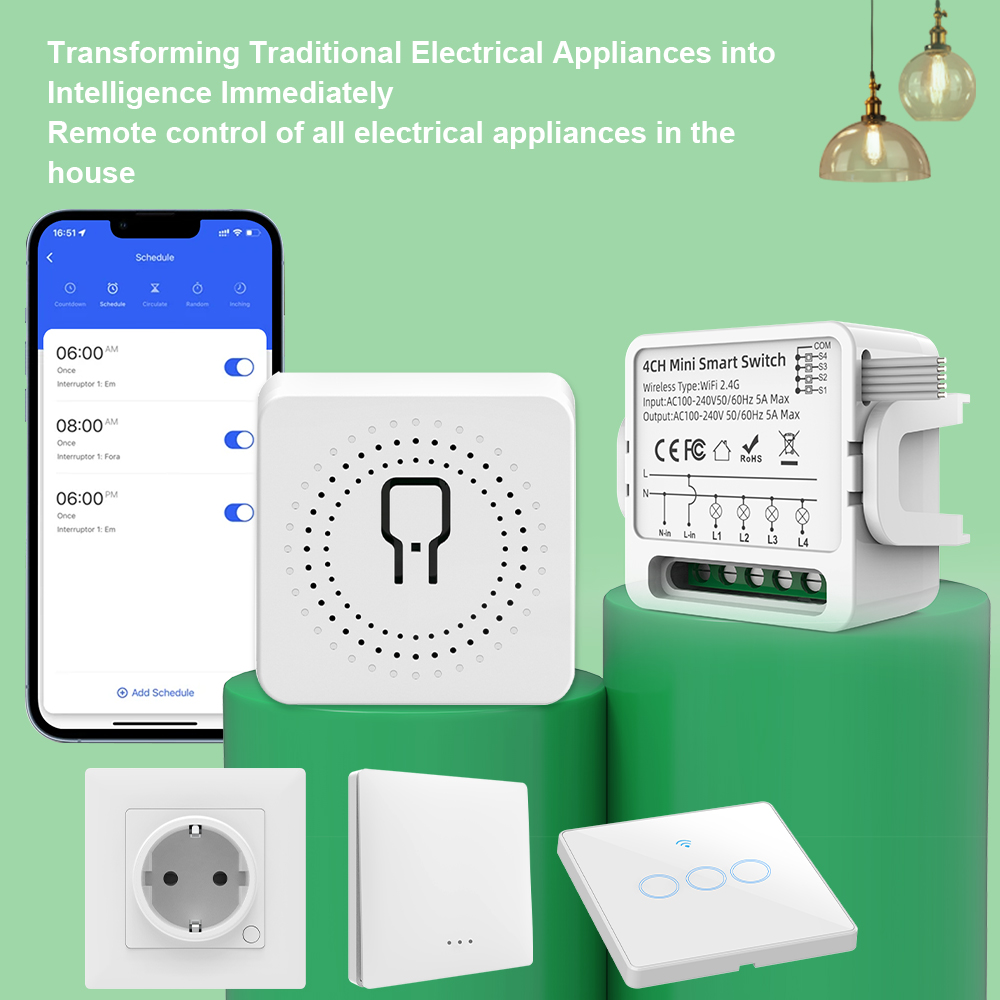 สวิตช์อัจฉริยะ Tuya WiFi 1/2/3 - Smart Home Simple บทวิจารณ์และราคา