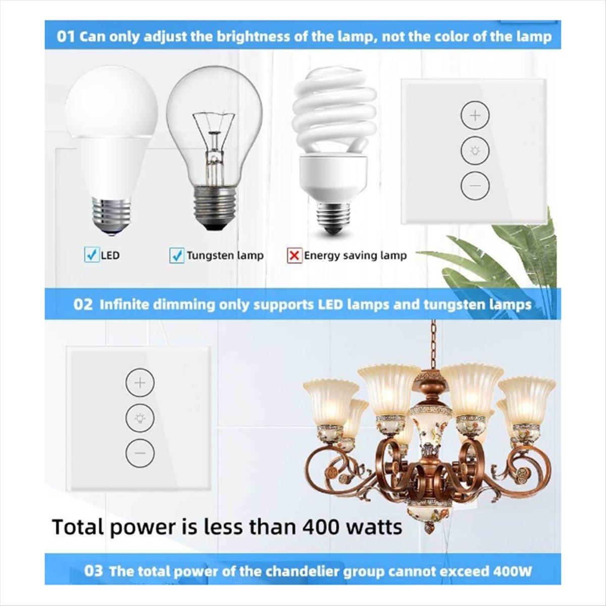 สวิตช์หรี่ไฟ LED อัจฉริยะ AT42 - Wifi Led Dimmer บทวิจารณ์และราคา