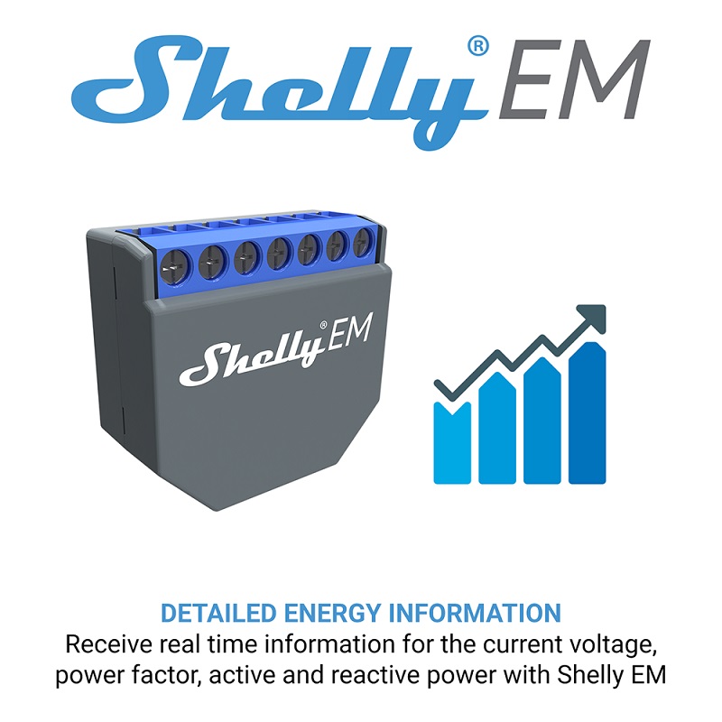 สวิตช์ควบคุมอัจฉริยะ SHELLY EM - Smart Home Google บทวิจารณ์และราคา