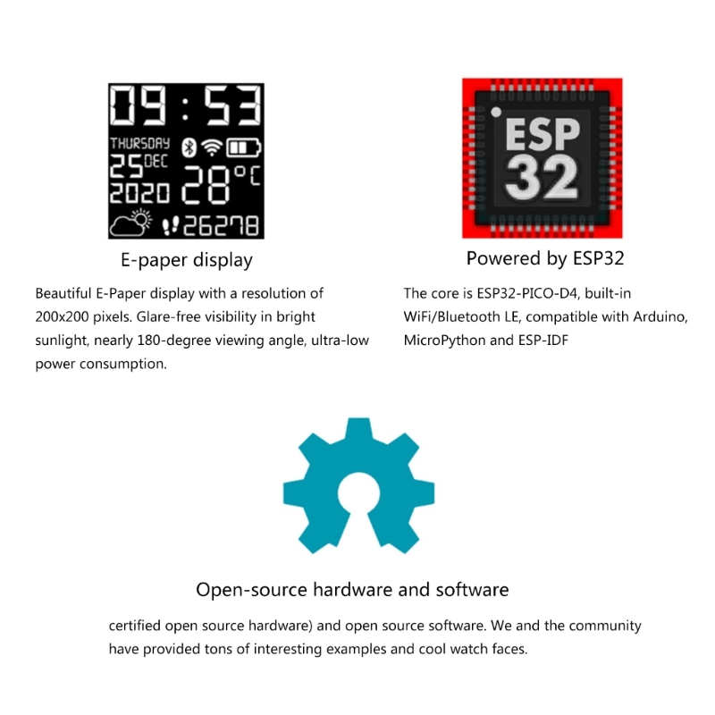 K0EA ESP32 สมาร์ทวอทช์โอเพ่นซอ - Smart Home Using Esp32 บทวิจารณ์และราคา