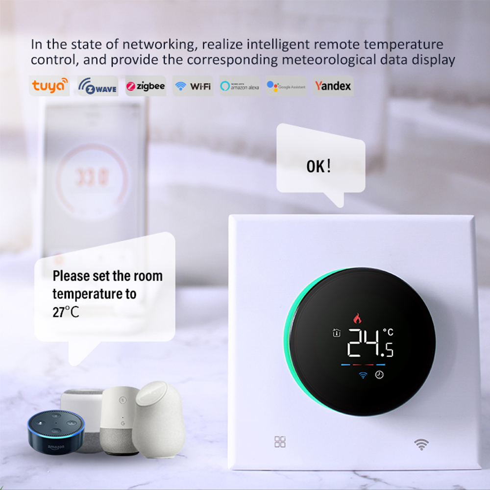 TUYA WiFi สมาร์ทลูกบิดเทอร์โมเ - Smart Home Package บทวิจารณ์และราคา