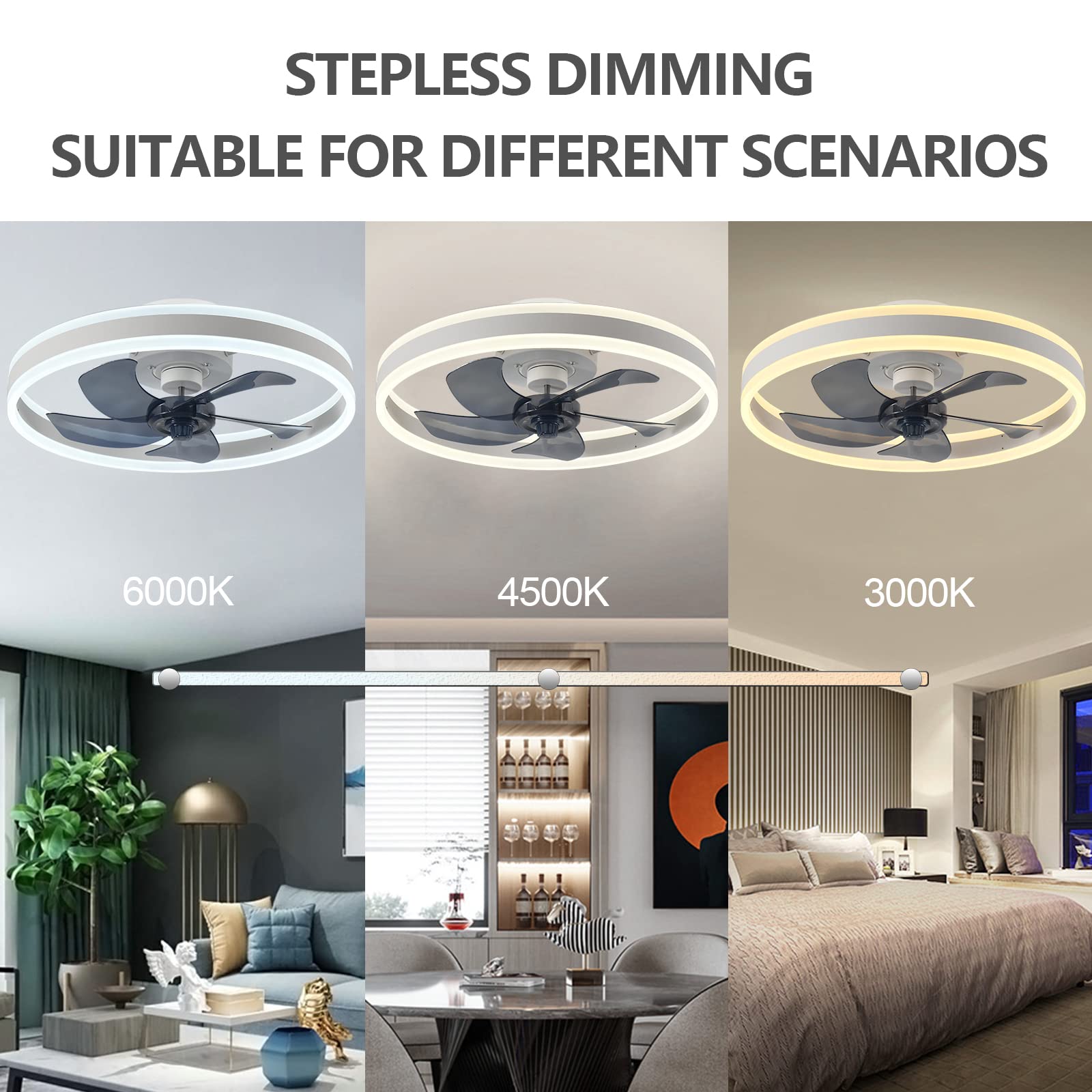 พัดลมเพดานสไตล์โมเดิร์น (พร้อม - Smart Ceiling Fan บทวิจารณ์และราคา