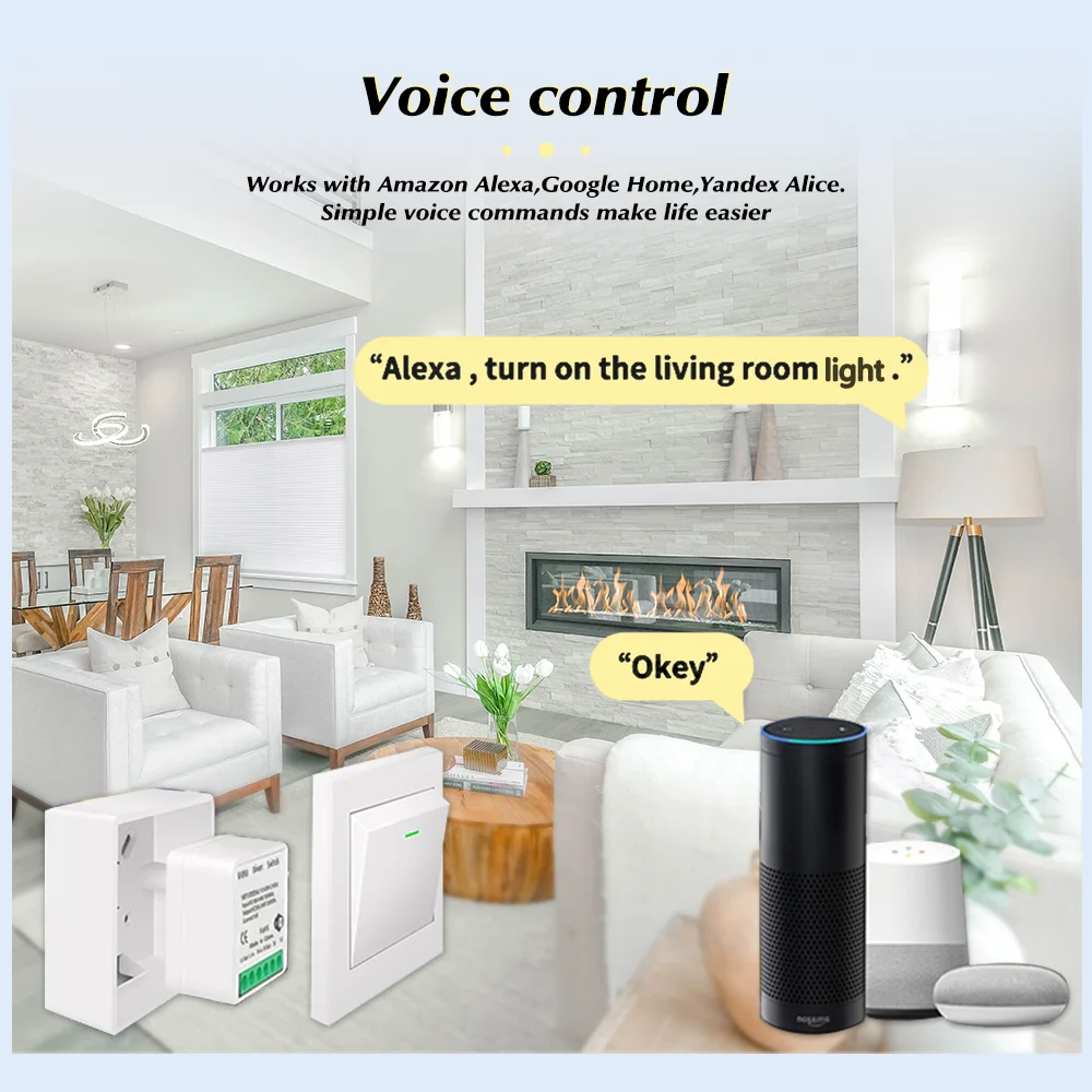 สวิตช์อัจฉริยะ Tuya Mini Smart - Smart Home Google บทวิจารณ์และราคา