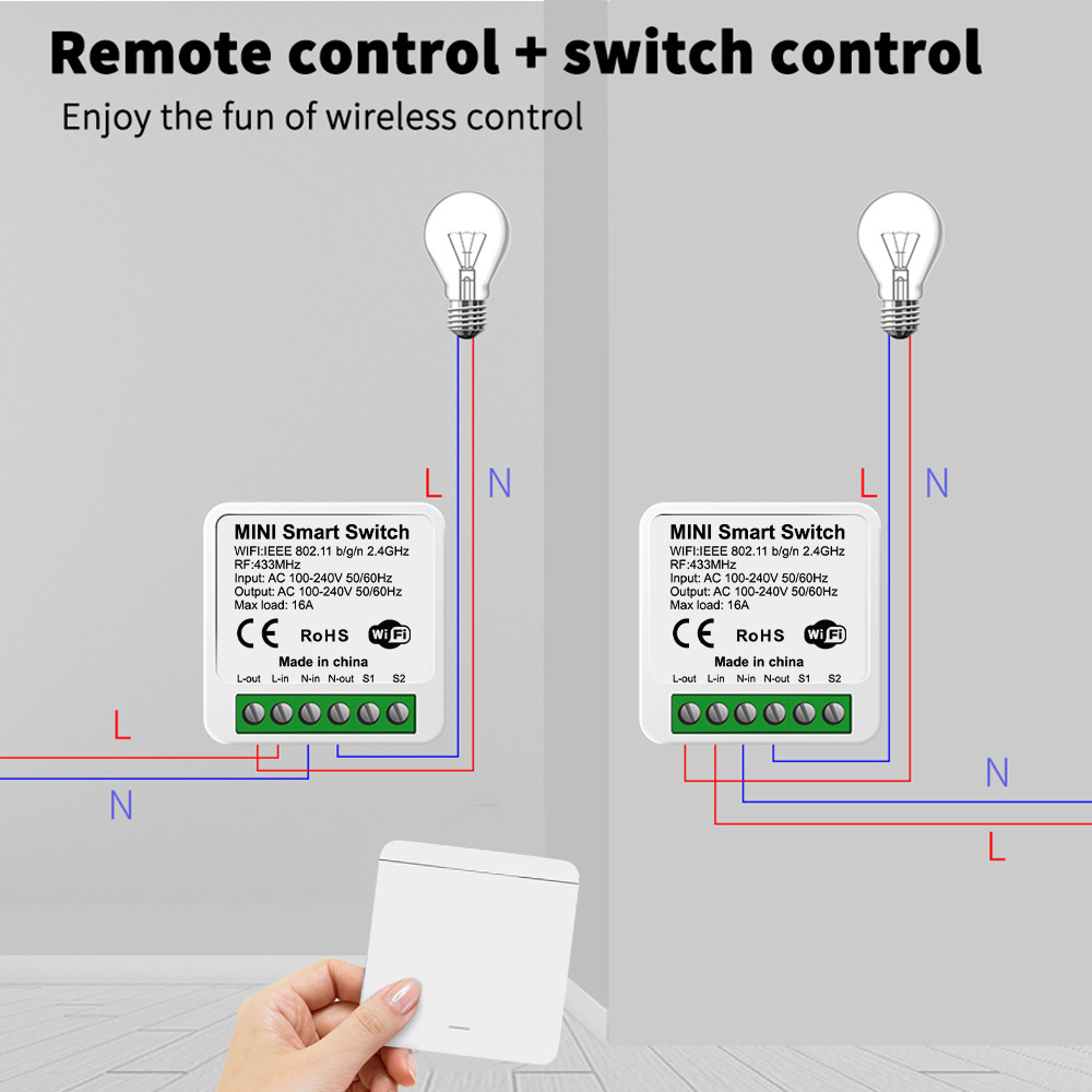 สวิตช์ไฟอัจฉริยะ Tuya WiFi สมา - Smart Home Google บทวิจารณ์และราคา