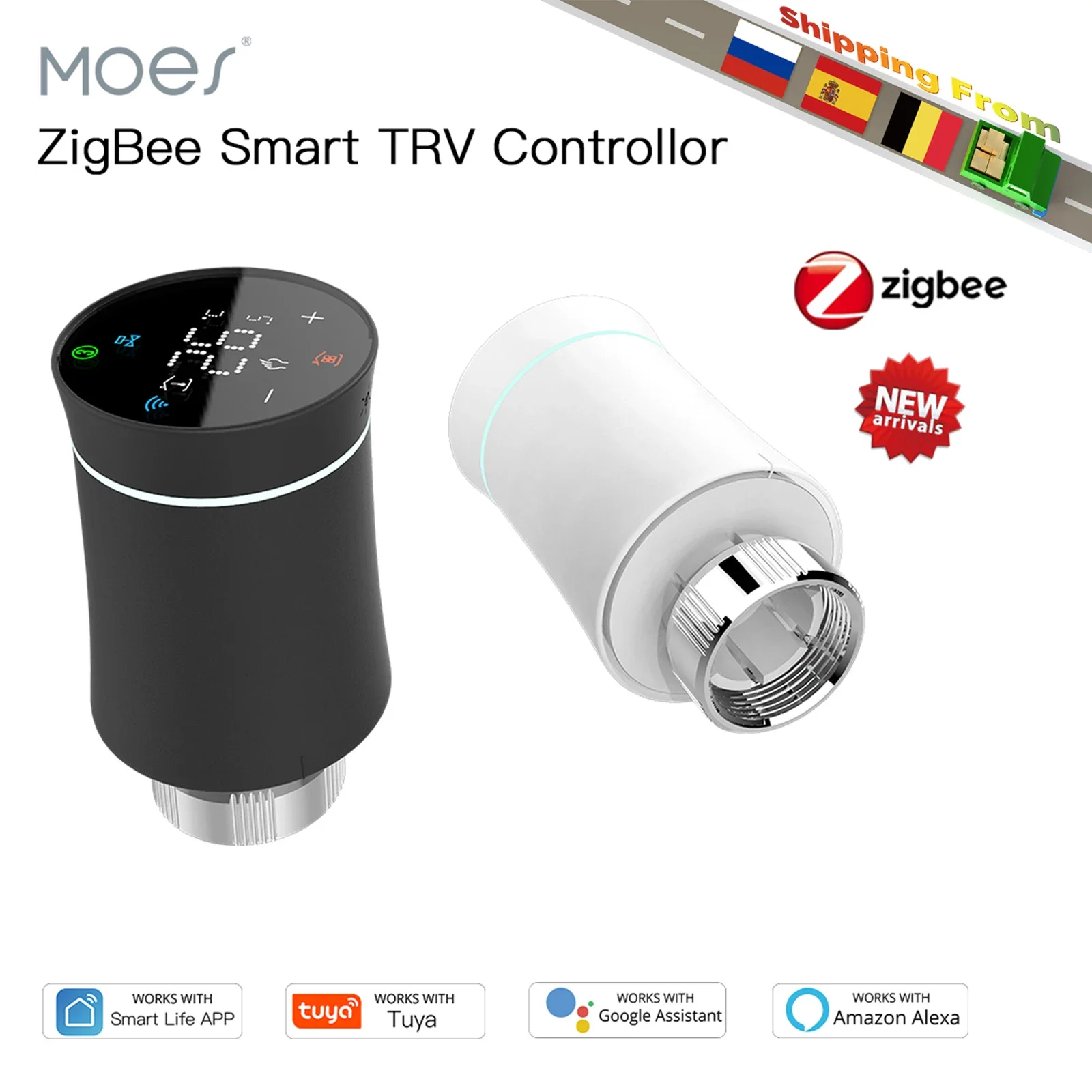Moes ZigBee TRV เทอร์โมสตัท Tu - Smart Home Package บทวิจารณ์และราคา