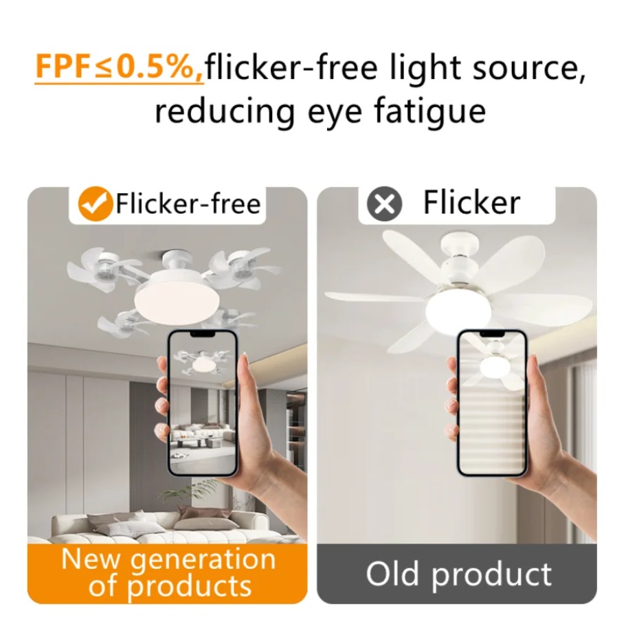 พัดลมเพดานพร้อมไฟ รุ่น E27 3/4 - Smart Ceiling Fan บทวิจารณ์และราคา