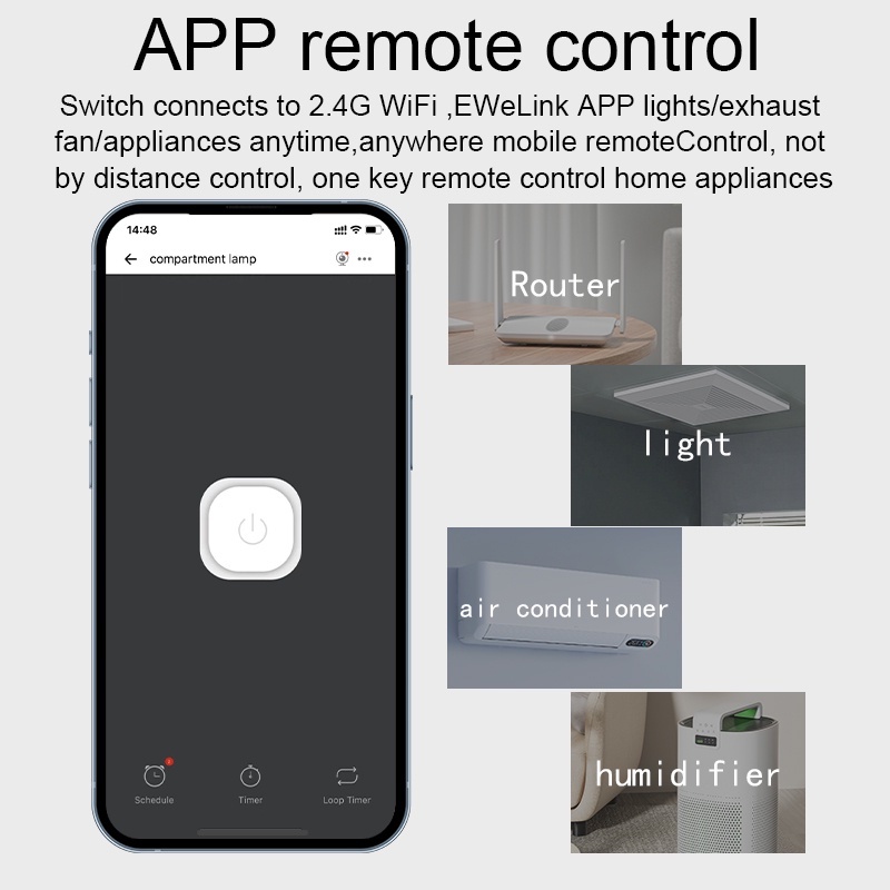 สวิตช์อัจฉริยะ Ewelink WiFi รุ - Smart Home Simple บทวิจารณ์และราคา