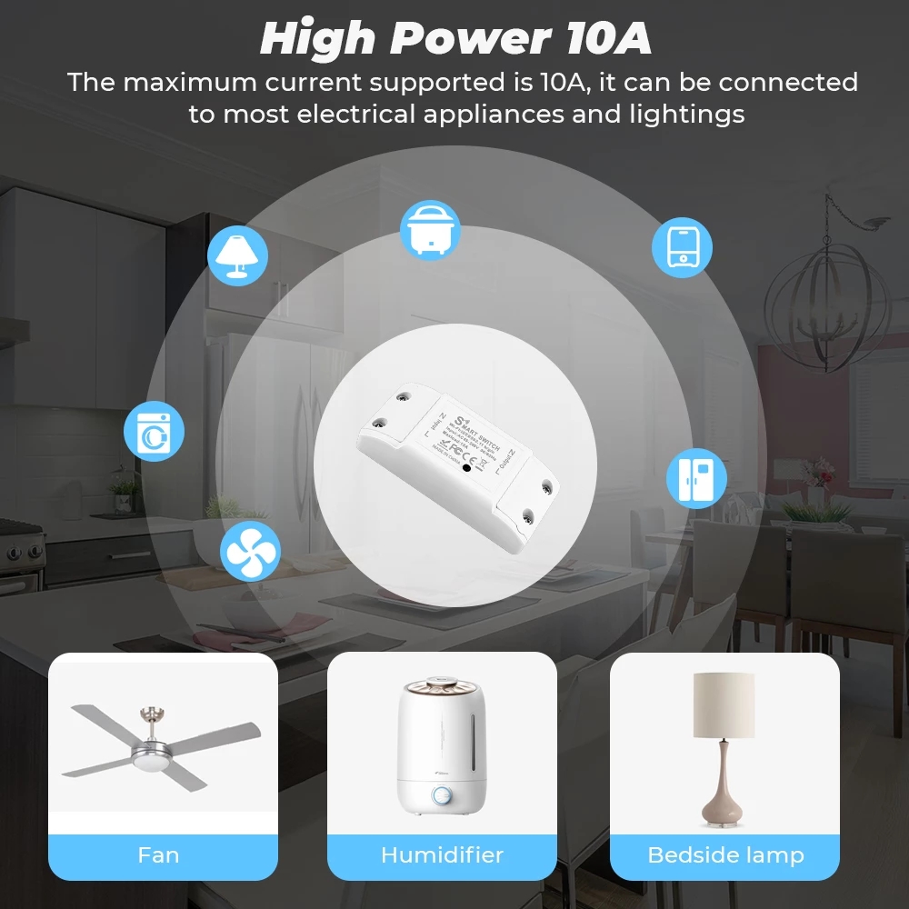 สวิตช์ WiFi DIY MINI โมดูลรีเล - Smart Home Simple บทวิจารณ์และราคา