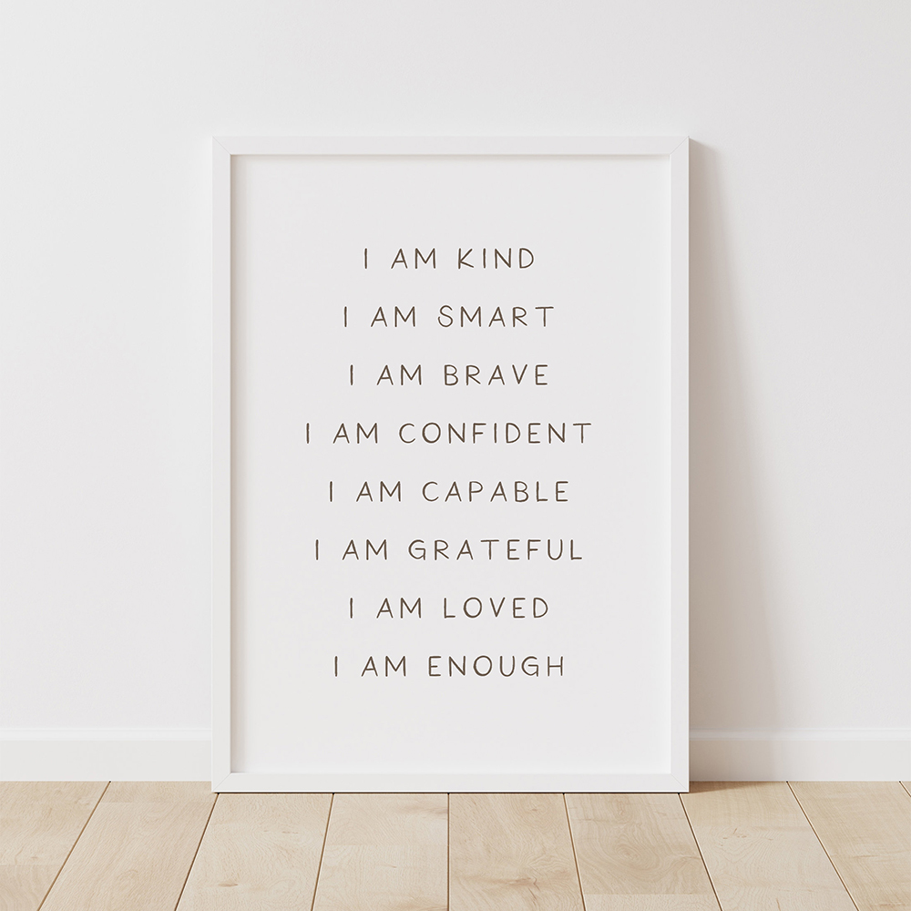 ภาพวาดบนผ้าใบสำหรับเด็ก 'ฉันเป - Smart Home Quotes บทวิจารณ์และราคา