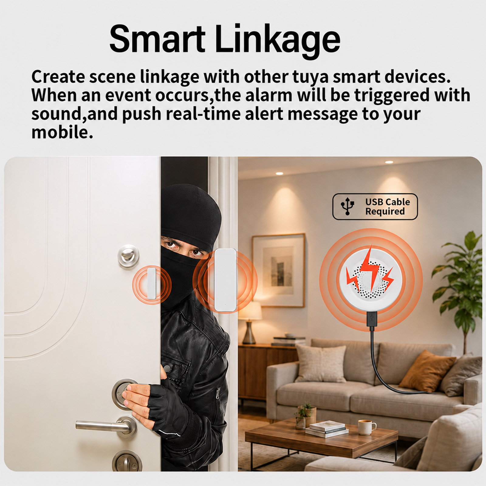 ไซเรนเตือนภัย Tuya Zigbee 100d - Smart Home Yandex บทวิจารณ์และราคา