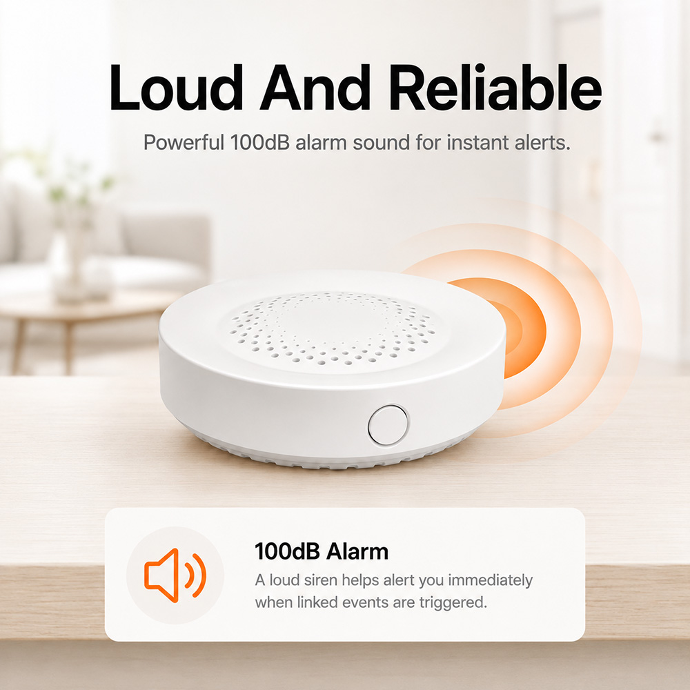 ไซเรนเตือนภัย Tuya Zigbee 100d - Smart Home Yandex บทวิจารณ์และราคา