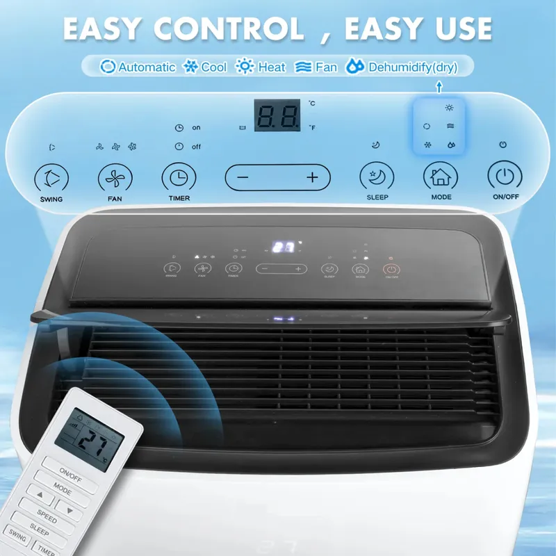 เครื่องปรับอากาศแบบพกพาสำหรับใ - Smart Home Ac บทวิจารณ์และราคา