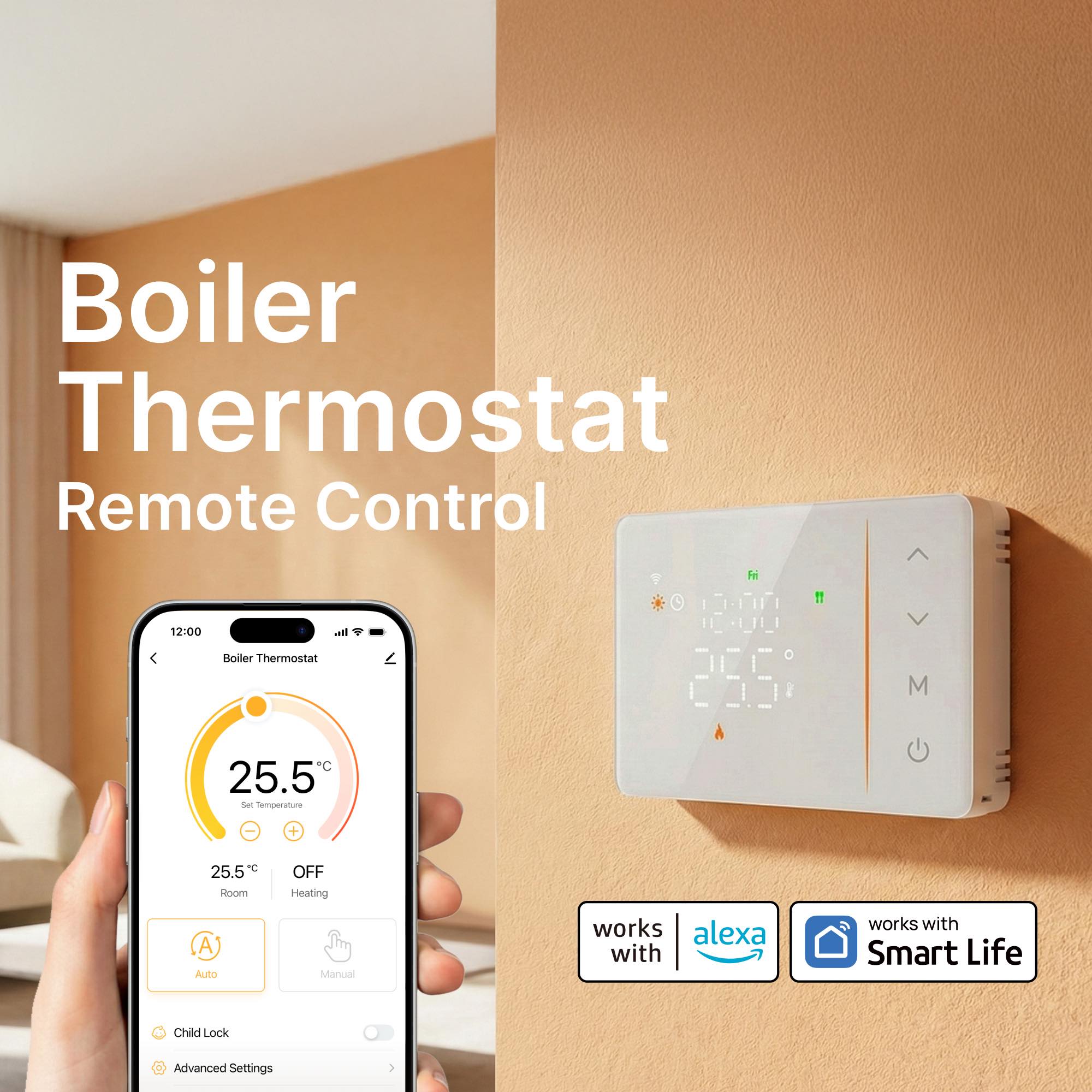 เทอร์โมสตัทอัจฉริยะ Tuya ใช้แบ - Smart Home Package บทวิจารณ์และราคา