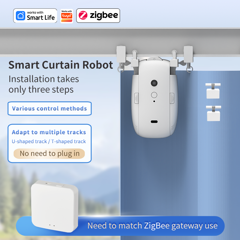 มอเตอร์ม่านอัตโนมัติ Zigbee  ต - Smart Home Google บทวิจารณ์และราคา