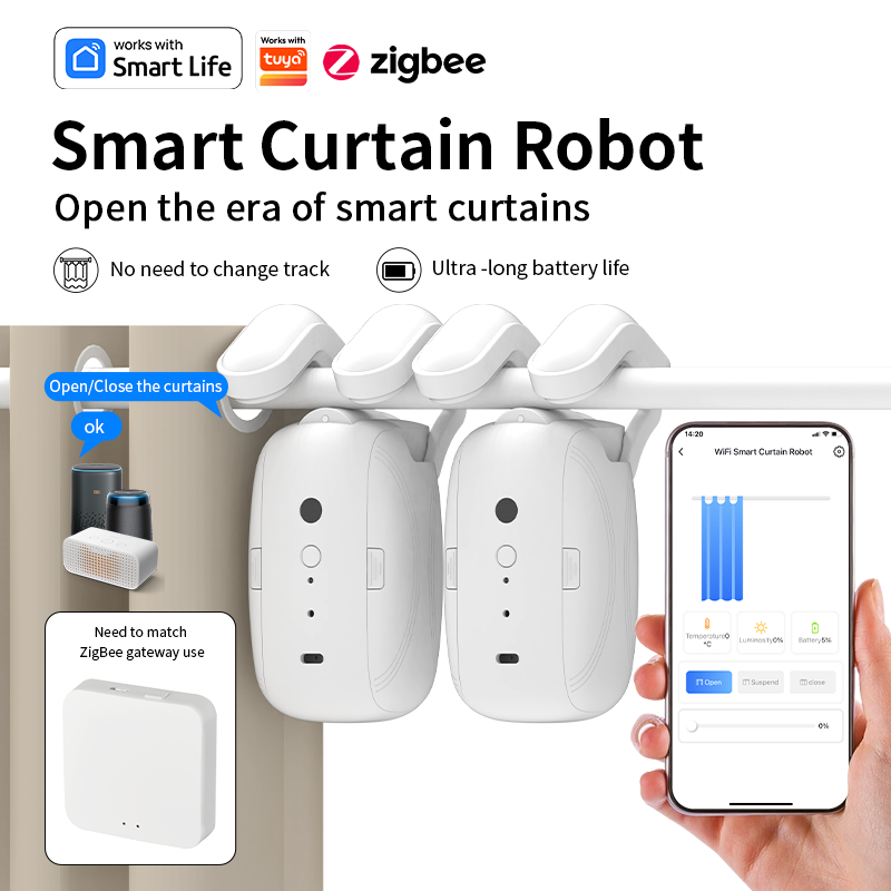 มอเตอร์ม่านอัตโนมัติ Zigbee  ต - Smart Home Google บทวิจารณ์และราคา