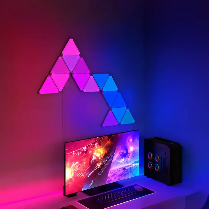 ไฟติดผนังรูปสามเหลี่ยม Banqcn  - Smart Home Google บทวิจารณ์และราคา